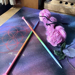 Rainbow Knitting Needles