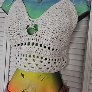 White O-ring Bralette