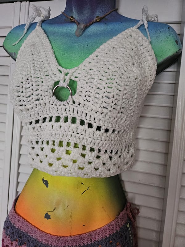 White O-ring Bralette